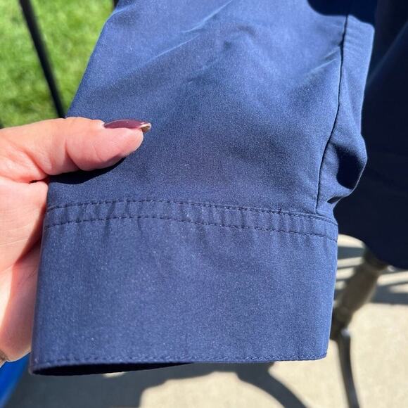 CHICO’s navy button down shirt, long sleeve. Women's size 2, (L-12) - Picture 6 of 9